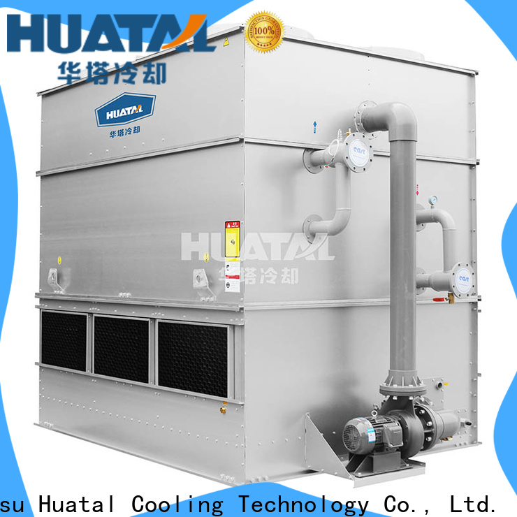 Huatal energy saving closed type cooling tower model manufacturer for plastic chemicals