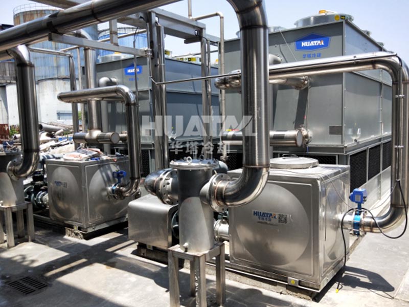 Closed cooling tower for chemical industry