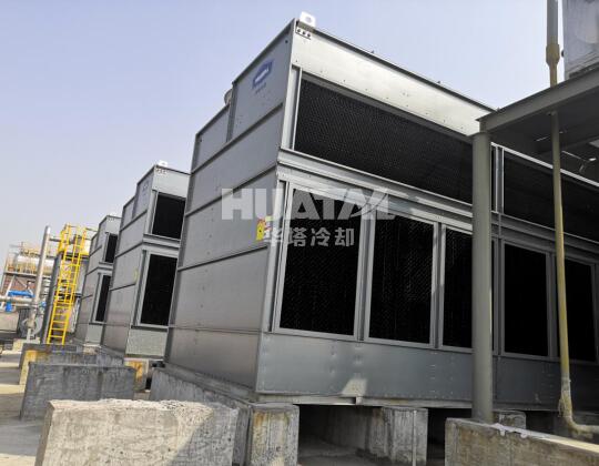 Closed cooling tower for chemical fibre factory